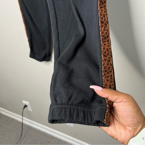 Rails Women Joggers Pants XS Black Kingston Side Stripe Velvet Pull On - Picture 9 of 12